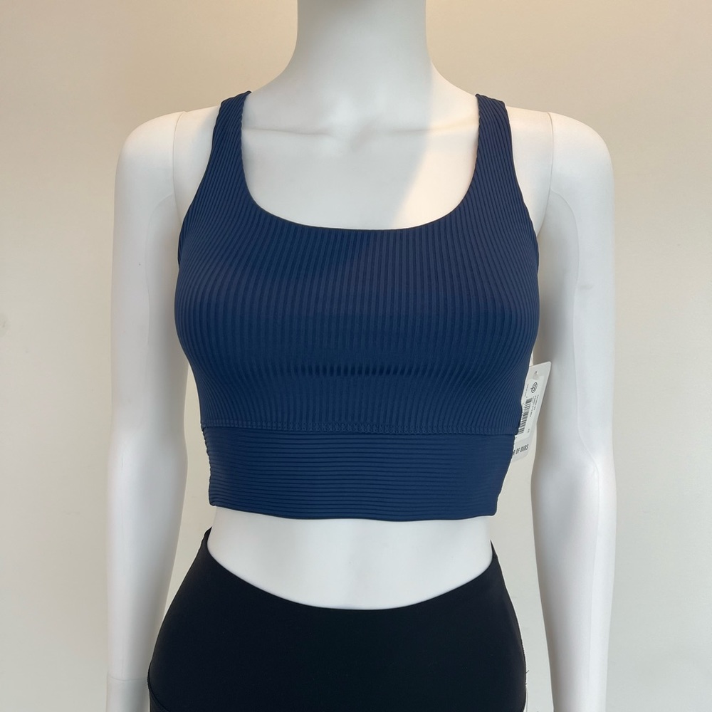 NWT Year of Ours Longline Sporta Bra Crop Workout Tank Ribbed Gym Bra
